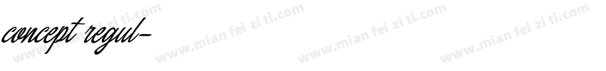 concept regul字体转换